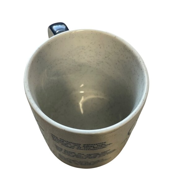 Ceramic Coffee Mug The Legend Of The Sand Dollar Speckled White - Picture 4 of 6